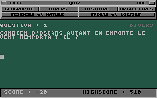 Quiz atari screenshot